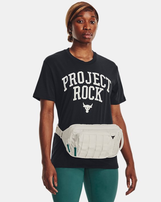 Unisex Project Rock Waist Bag, White, pdpMainDesktop image number 5